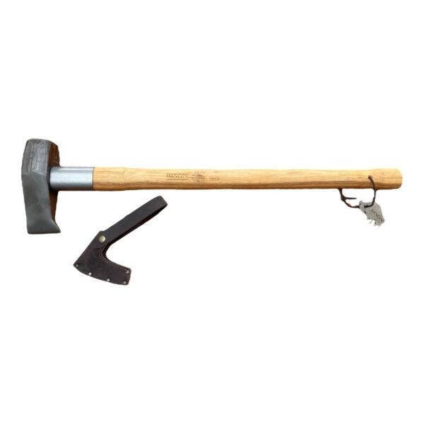 Bison 1879 Splitting Hammer Maul Axe 850mm - 3kg full length next to cover