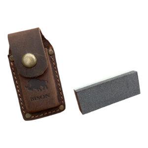 Bison Sharpening Stone DUO & Holster