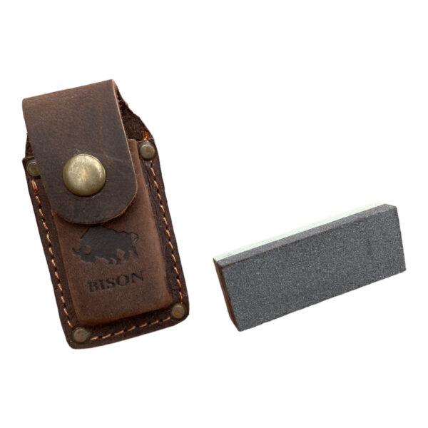 Bison Sharpening Stone DUO & Holster