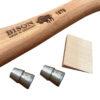 Bison 1879 Splitting Hatchet 500mm - Hickory Handle & Wedges 2