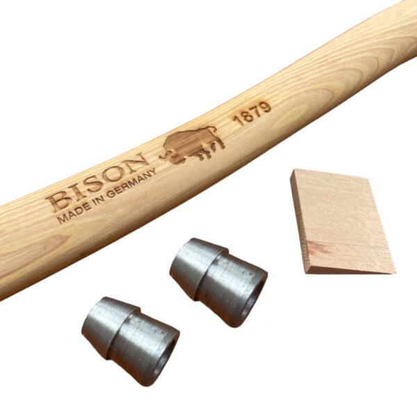 Bison 1879 Universal Axe 700mm - Hickory Handle & Wedges 2