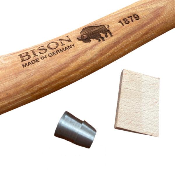 Bison 1879 Universal Hatchet 380mm - Hickory Handle & Wedges 2
