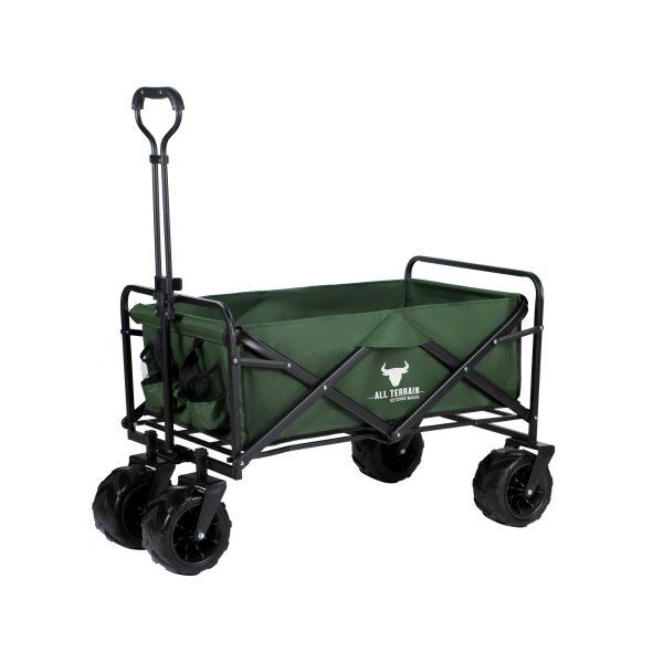 Bull All Terrain Folding Outdoor Trolley / Wagon - Green