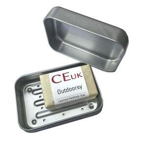 CEuk Outdoorsy Natural Soap 50g & Metal Tin