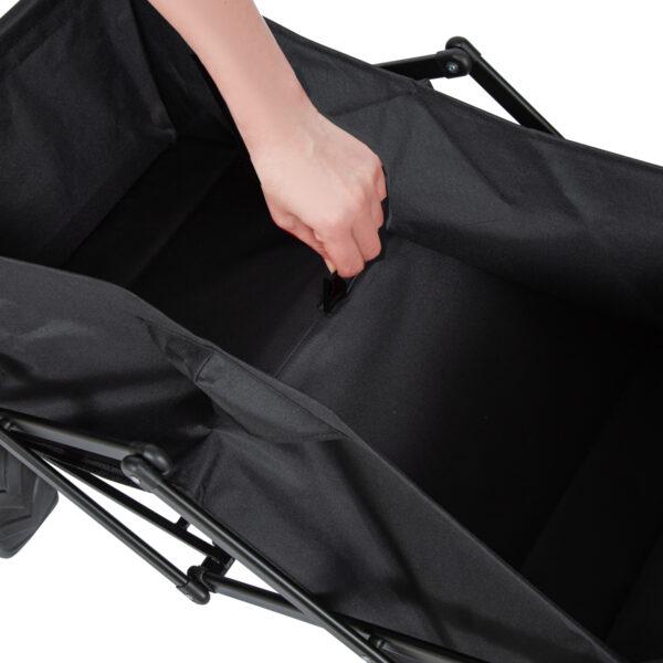 Bull All Terrain Folding Outdoor Trolley / Wagon - Black folding