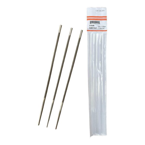 CEuk Chainsaw Round File 3 Pack - 3/16" (4.8mm) packaging
