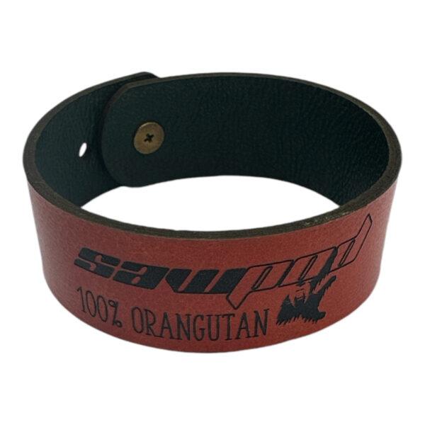 Sawpod Orangutan Leather Wristband