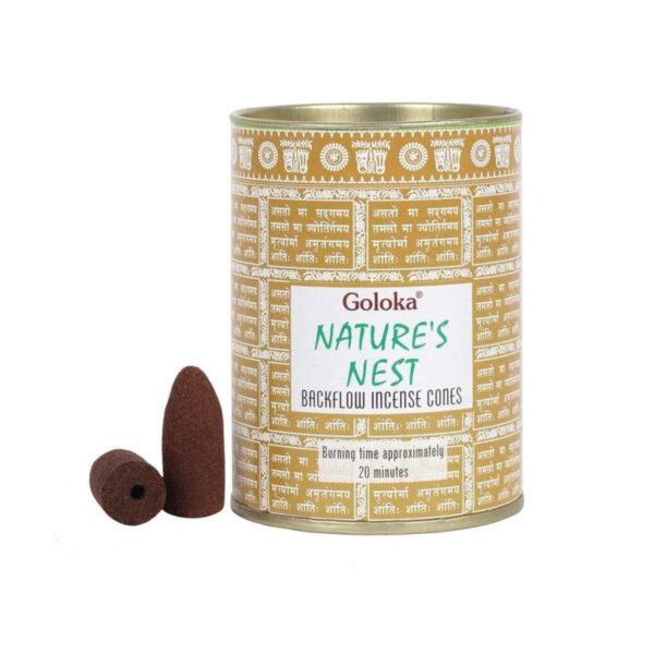 Goloka Smoking Cone Incense Nature's Nest