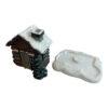 CEuk Smoking Log Cabin Cone Incense Burner Open
