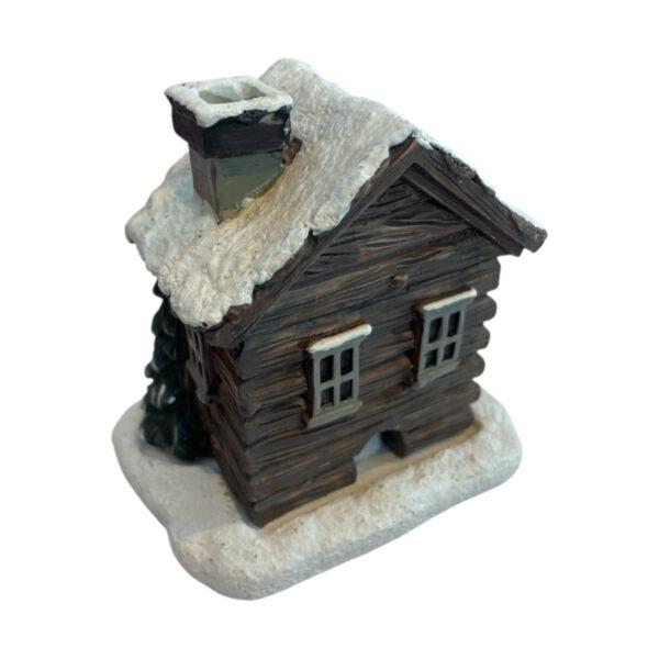 CEuk Smoking Log Cabin Cone Incense Burner Front