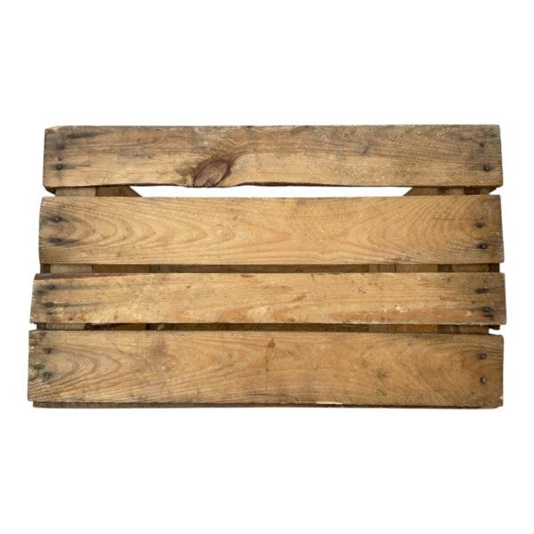 CEuk Authentic Orchard Wooden Crate Natural Finish Side
