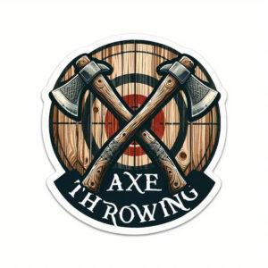 CEuk Axe Throwing Vinyl Decal Sticker
