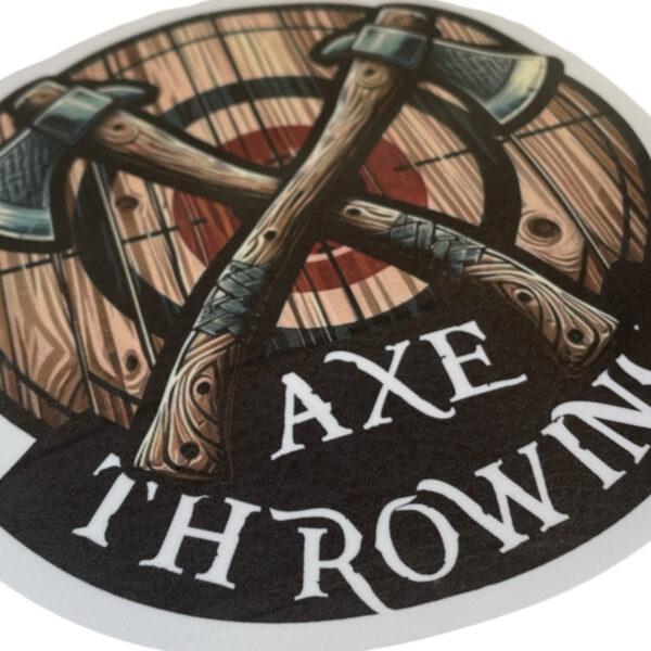 CEuk Axe Throwing Vinyl Decal Sticker Close Up