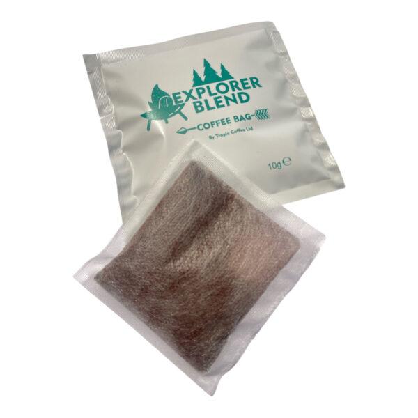 CEuk Explorer Blend Coffee Bag 10g x6 Hessian String Set - Image 2