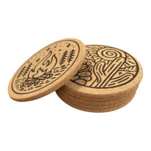 CEuk Cork Coaster Set of 6