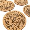 CEuk Cork Coaster Set of 6 Coasters Close