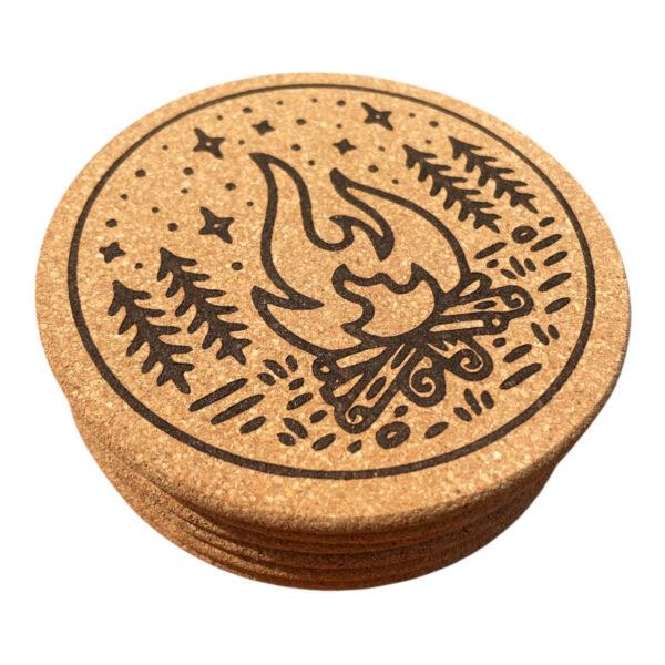 CEuk Cork Coaster Set of 6 - Image 4