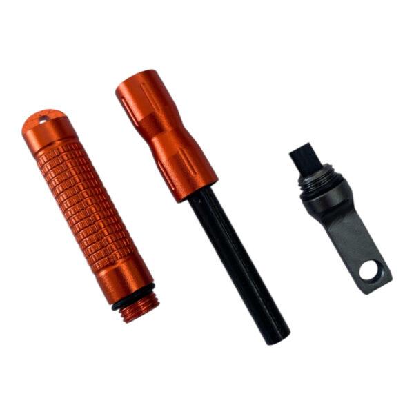 CEuk Bushcraft Flint and Steel Fire Starter Stick Components