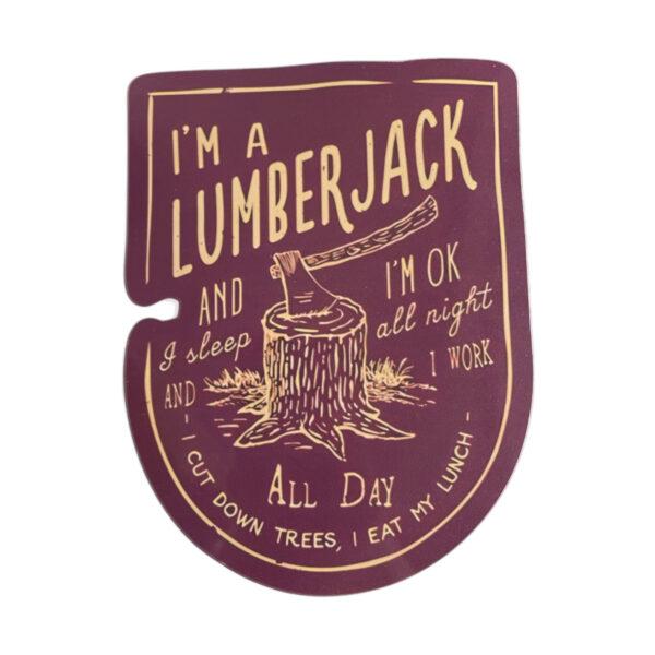 CEuk Lumberjack Song Vinyl Decal Sticker